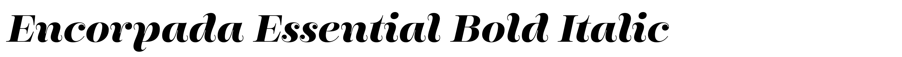Encorpada Essential Bold Italic